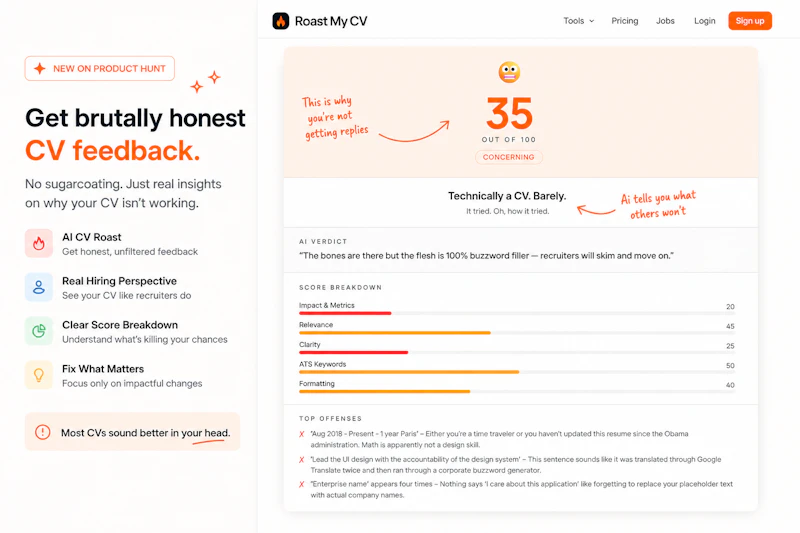 Roast My CV screenshot 2