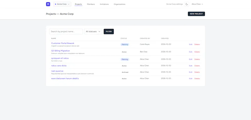 Laravel Multi-Tenant SaaS Starter Kit screenshot 1