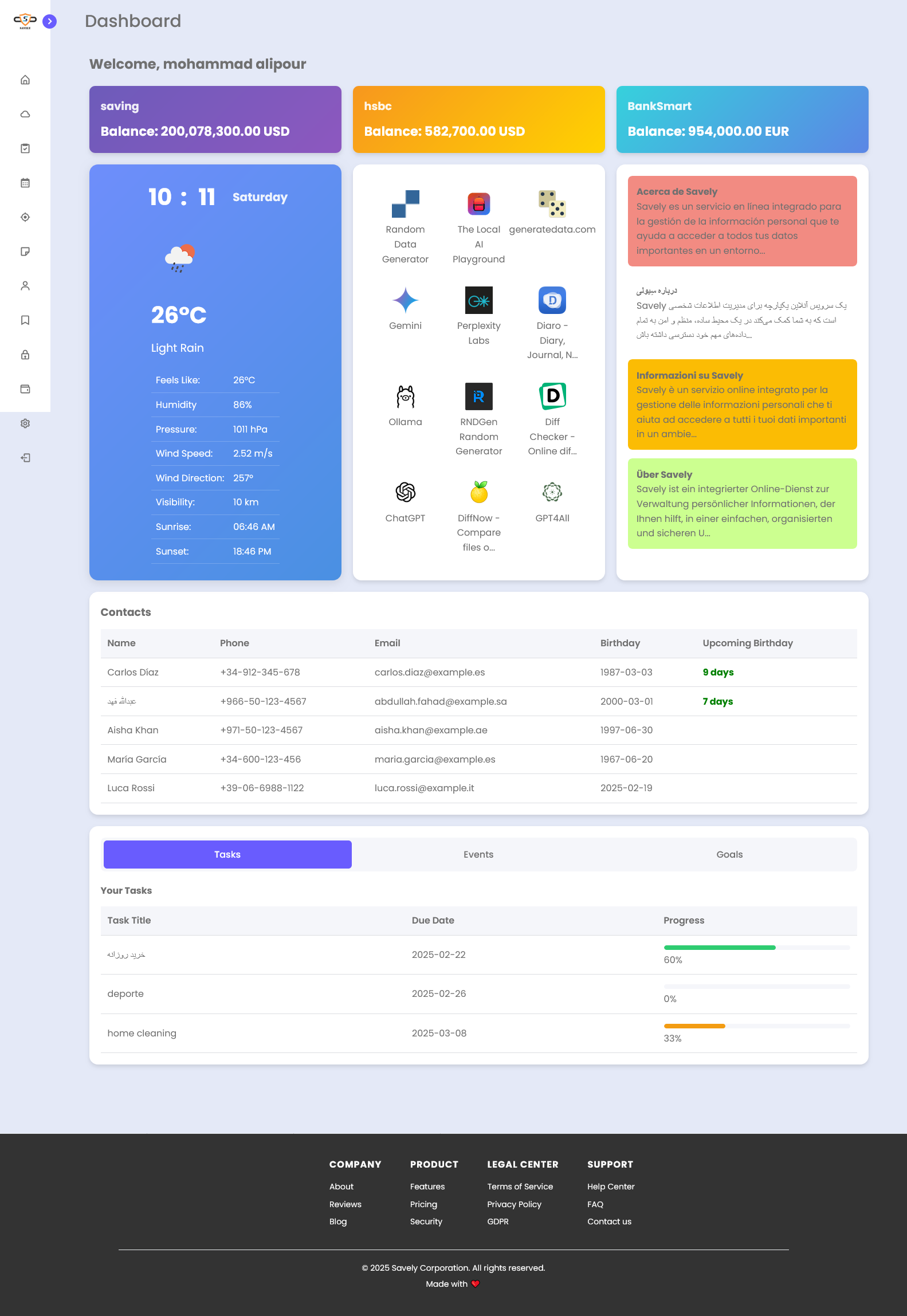 Assaporare - Manager di informazioni personali media 1