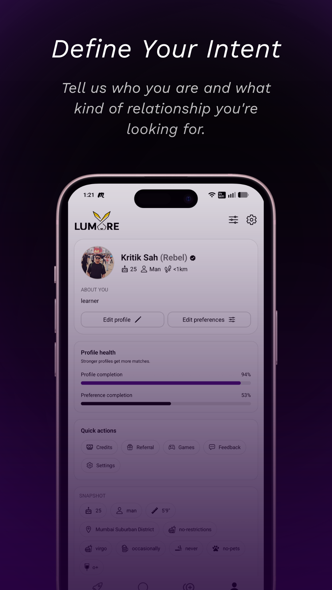 Lumore: Swipeless dating app gallery image