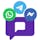 Social chat buttons