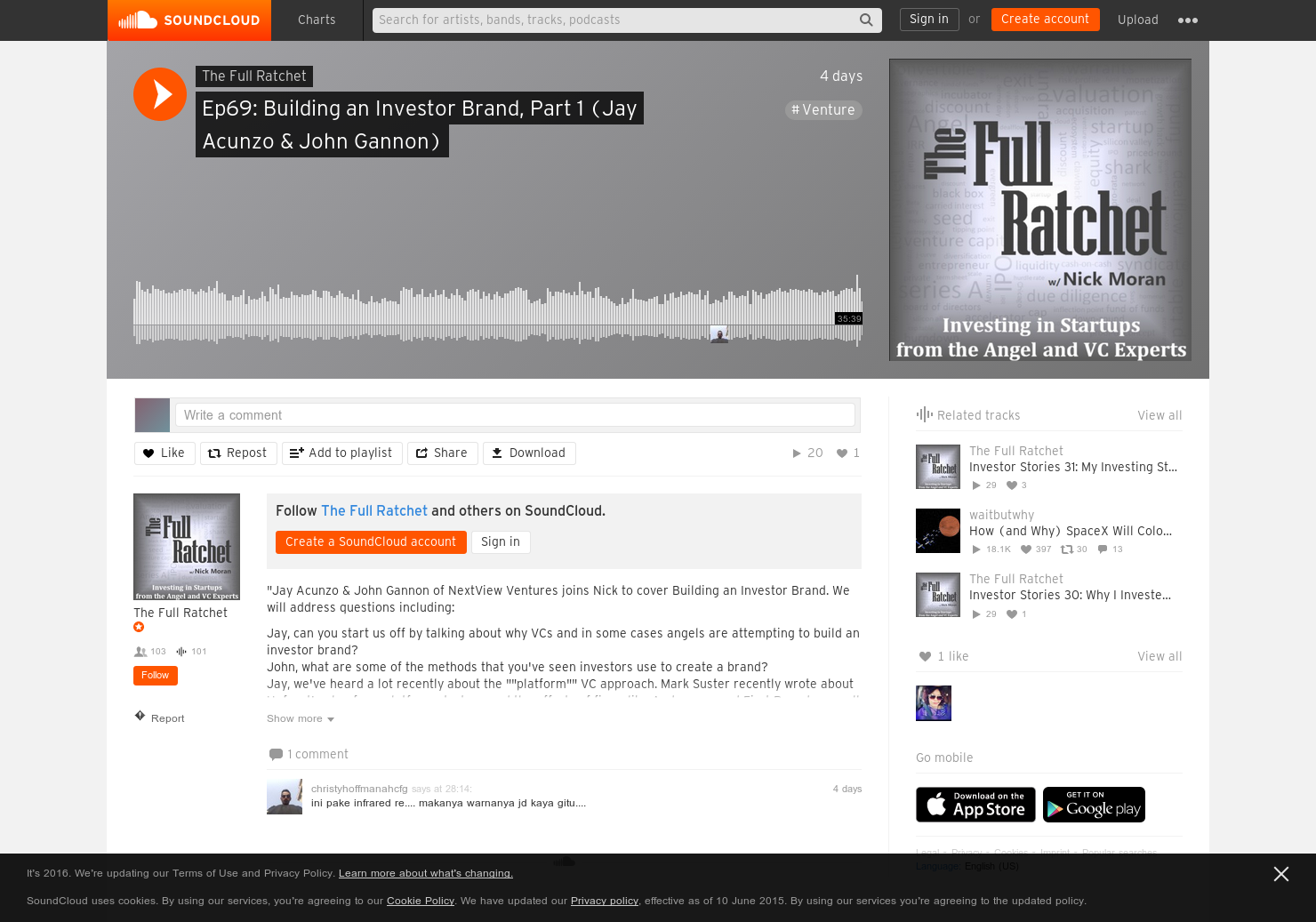 Full Ratchet - Ep69: Building an Investor Brand, Part 1 (Jay Acunzo & John Gannon) gallery image