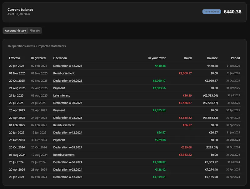 Financica screenshot 1