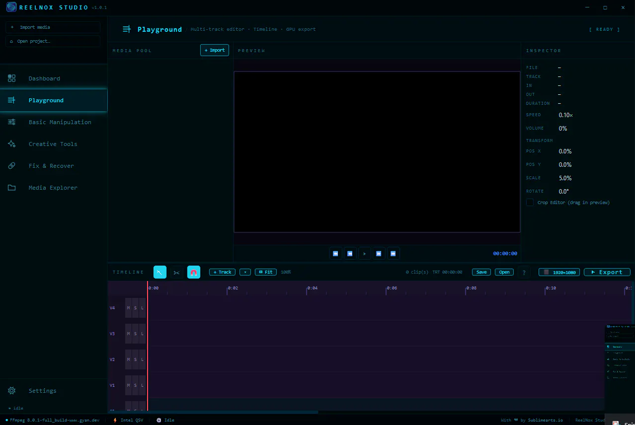 Reelnox Studio 截图 1