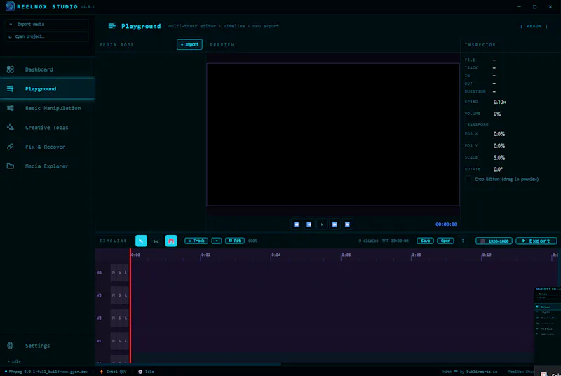 Reelnox Studio screenshot 1