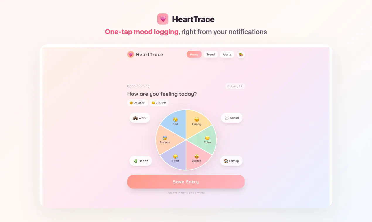 HeartTrace screenshot