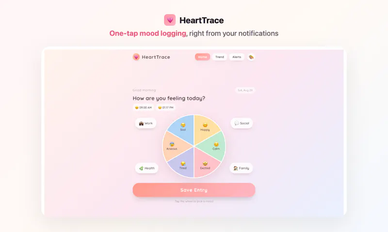 HeartTrace screenshot 2