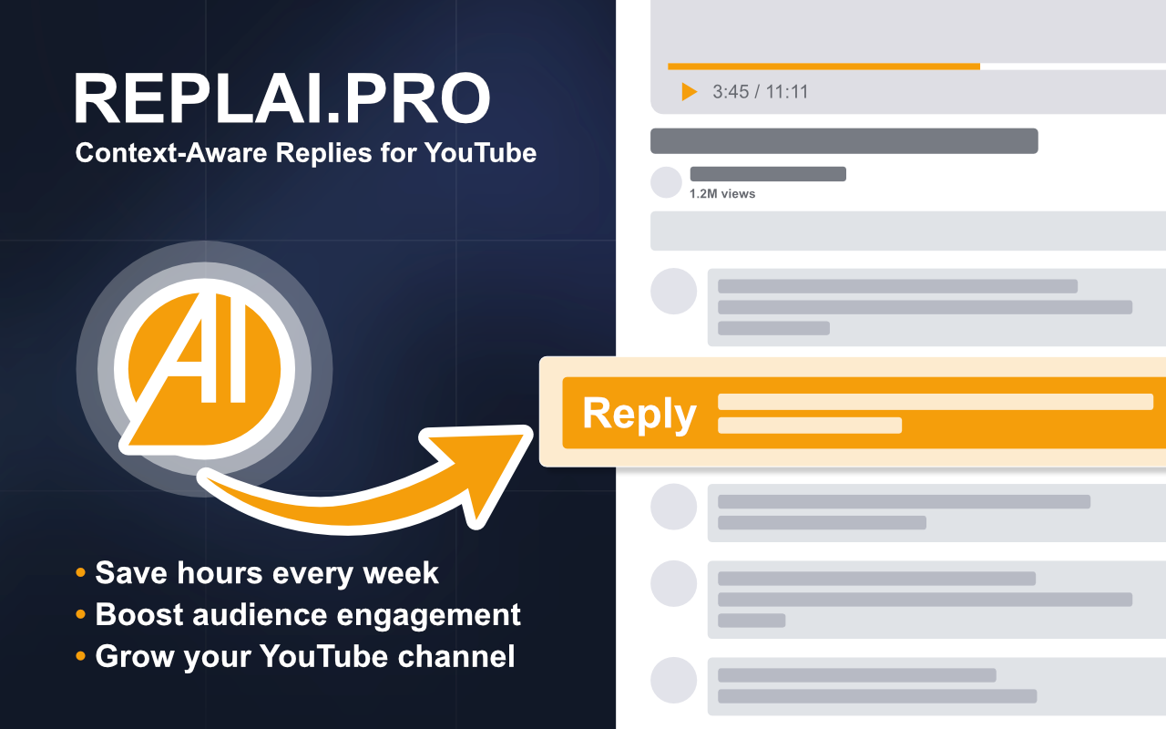 AI-powered YouTube comment management gallery image