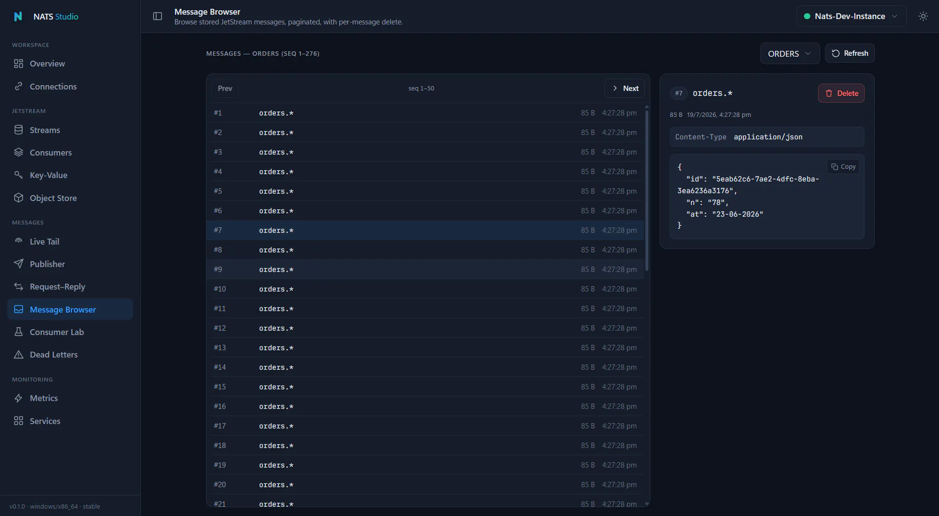 NATS Studio : The desktop GUI for NATS gallery image