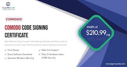Comodo Code Signing Certificate Solution gallery image