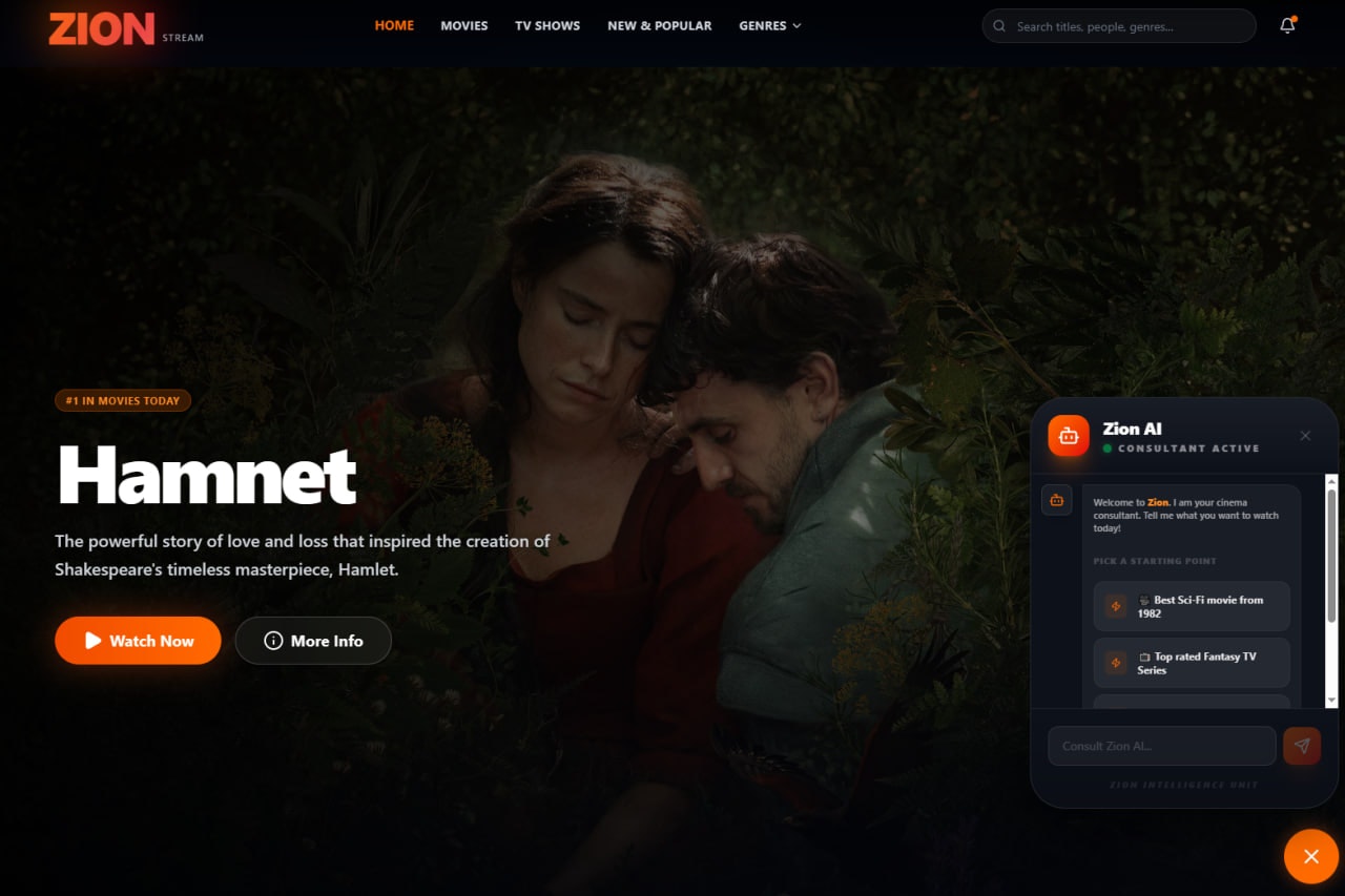 ZION Movies - Screenshot 3 showing product features and functionality