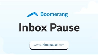 Inbox Pause by Boomerang 2.0 - Programa pausas y reanudaciones de la bandeja de entrada de forma semanal para mejorar la productividad.