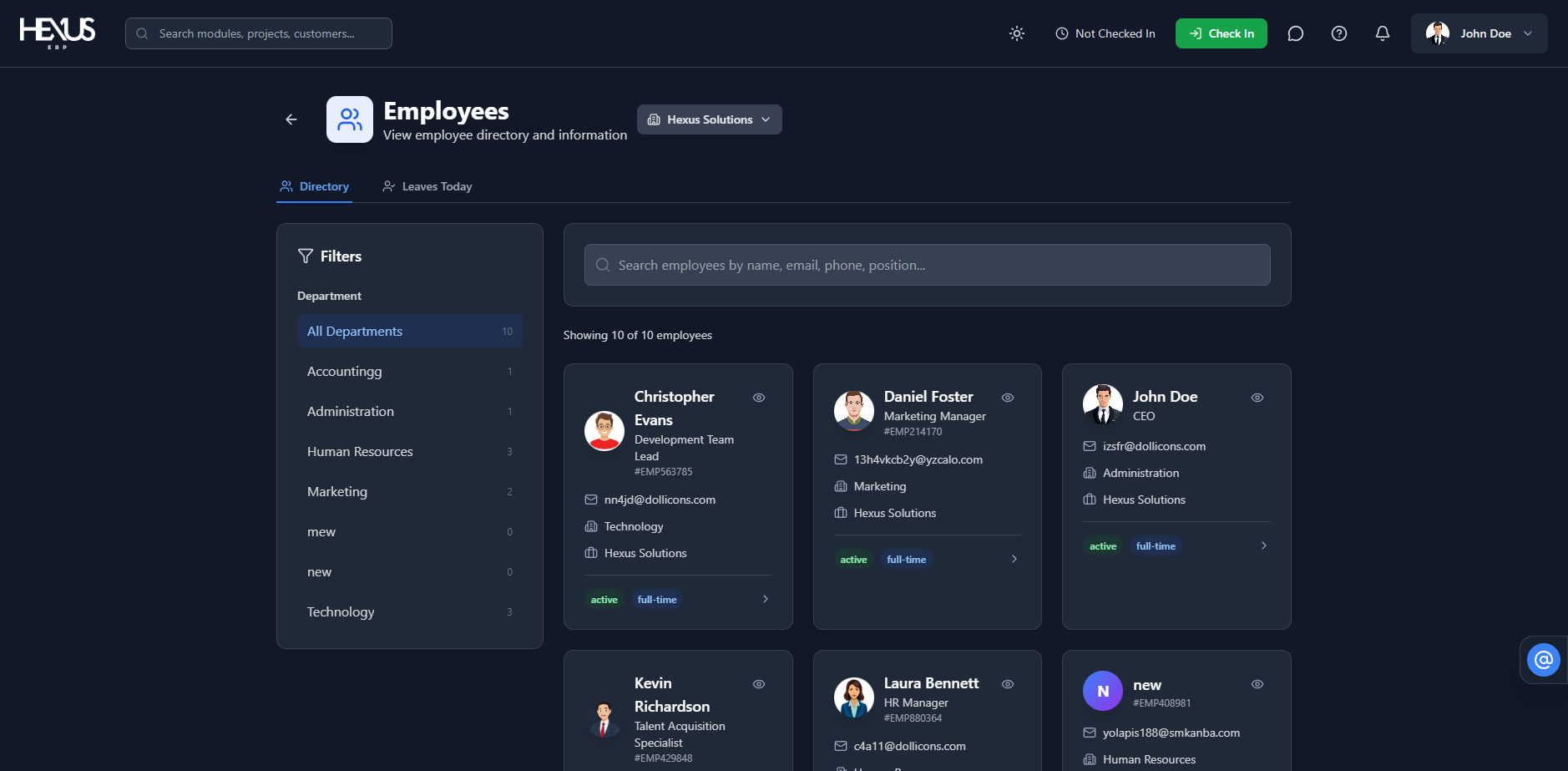 Hexus ERP gallery image