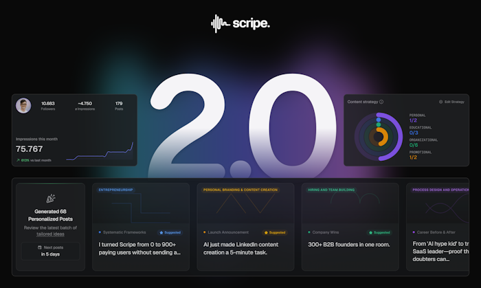Scripe 2.0产品图