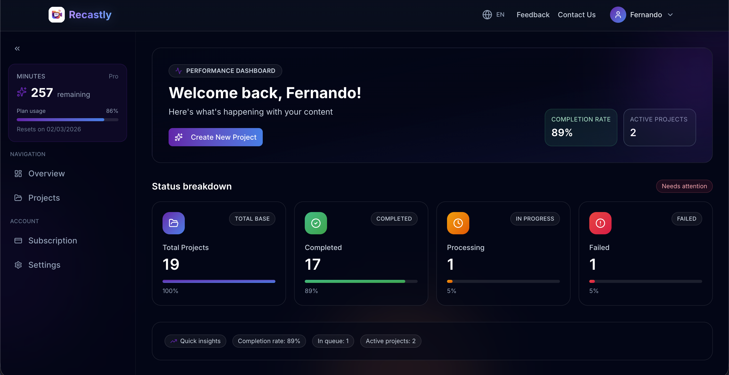 Recastly gallery image