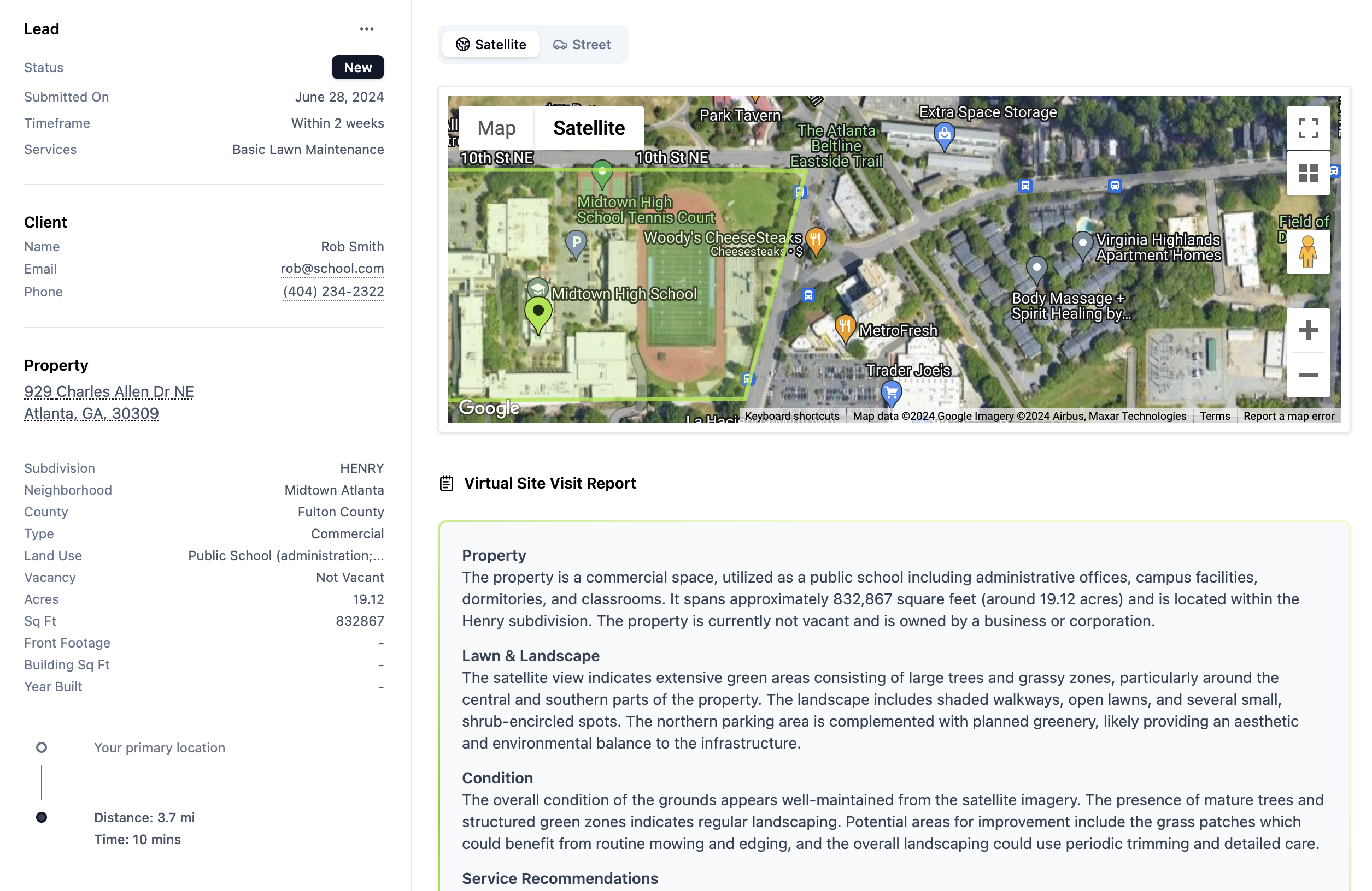 Tinylawn - Screenshot 2 showing product features and functionality