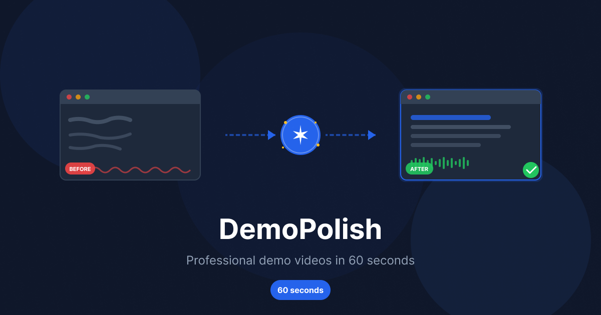 DemoPolish - Main product screenshot demonstrating key features and user interface