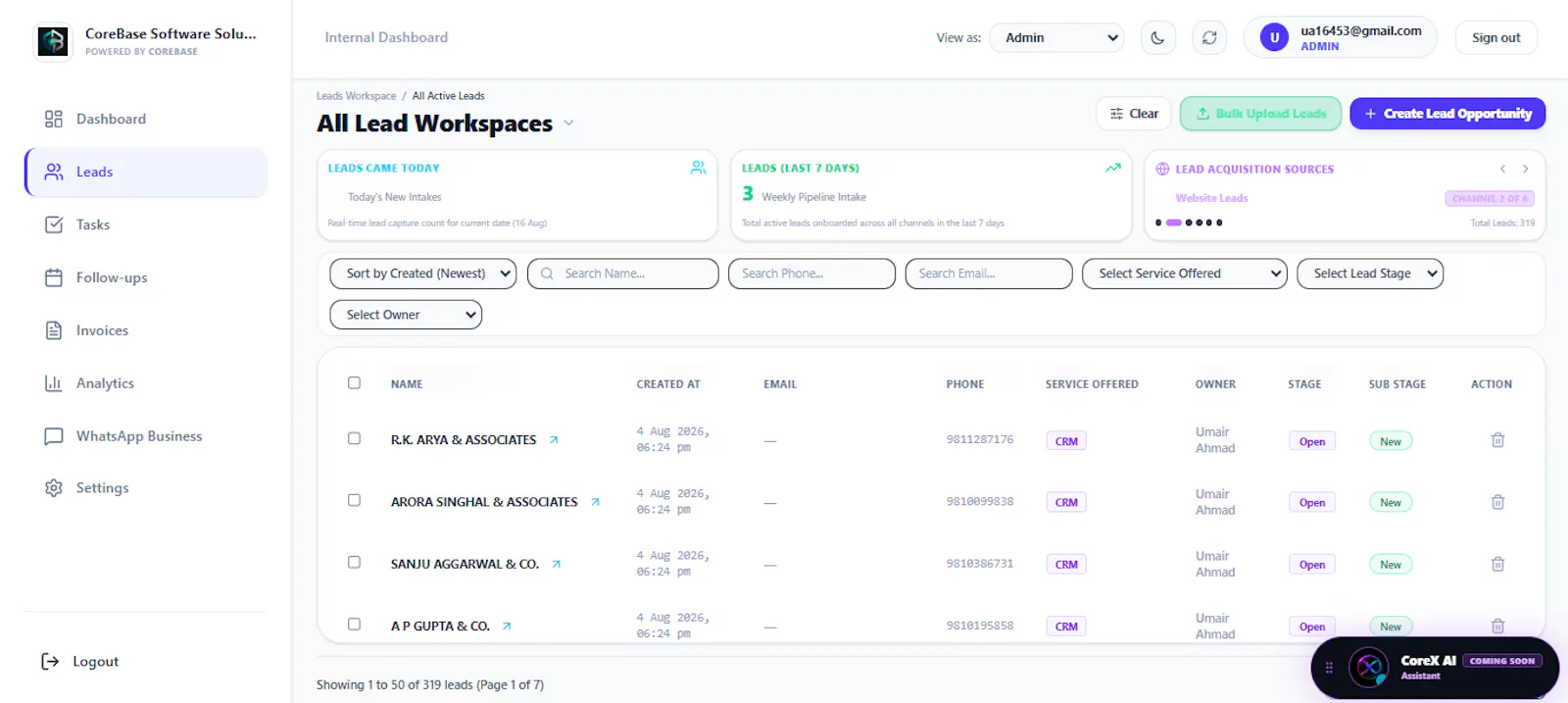 CoreBase - Business Operating System screenshot 3