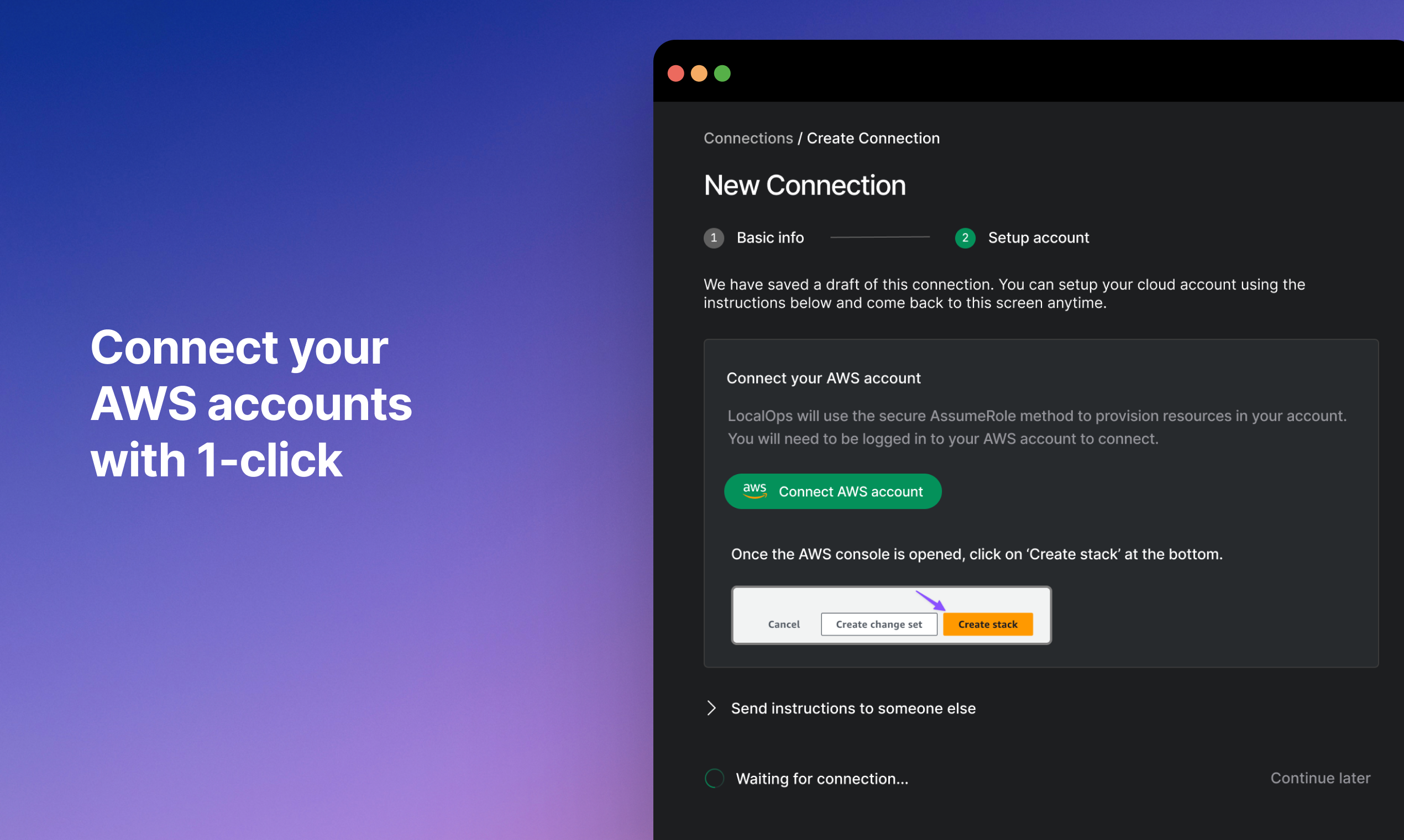 منصة تطبيق LocalOps لـ AWS media 1