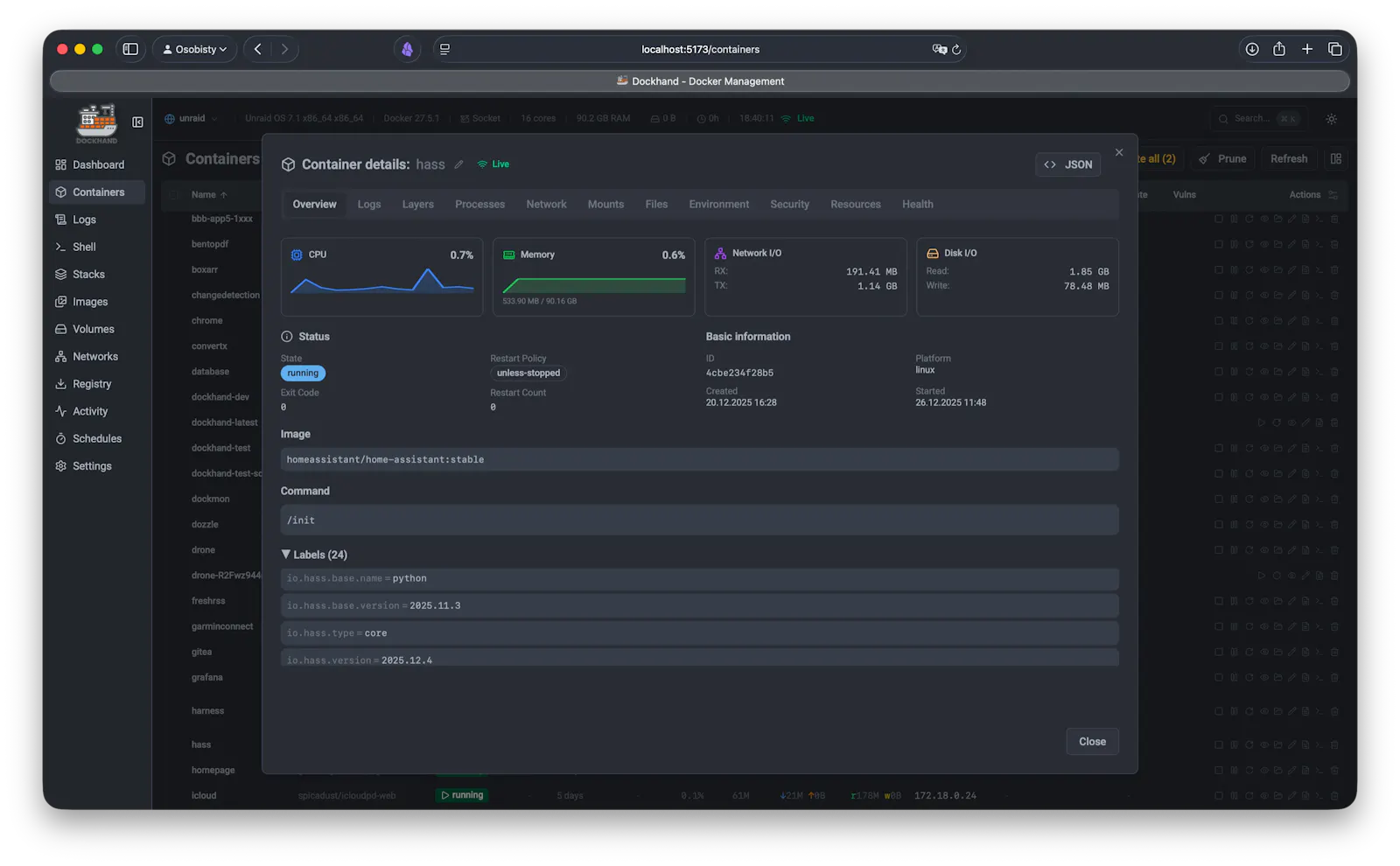 Dockhand screenshot 9