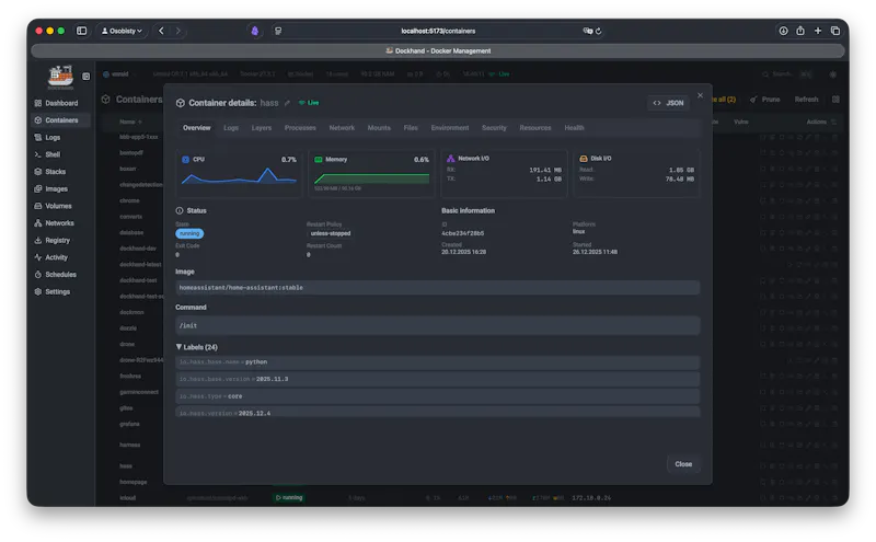 Dockhand screenshot 9