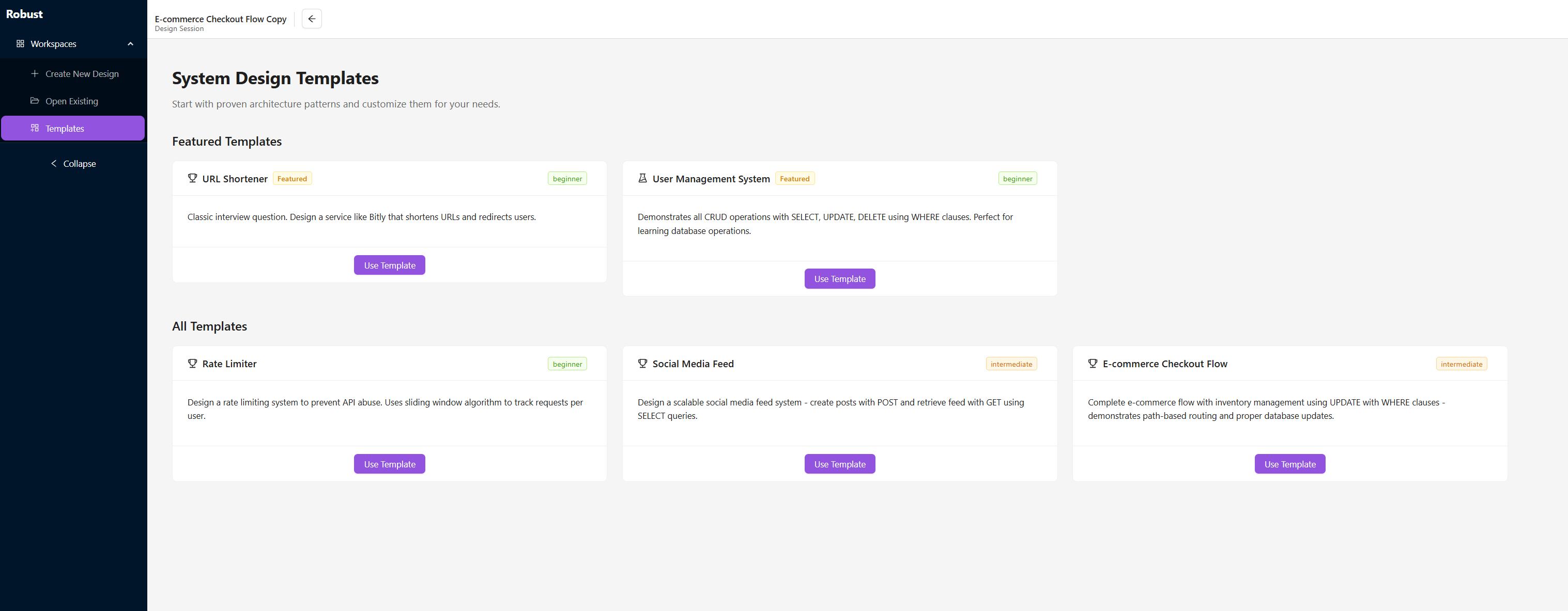 Interactive System Architecture Platform - Screenshot 2 showing product features and functionality