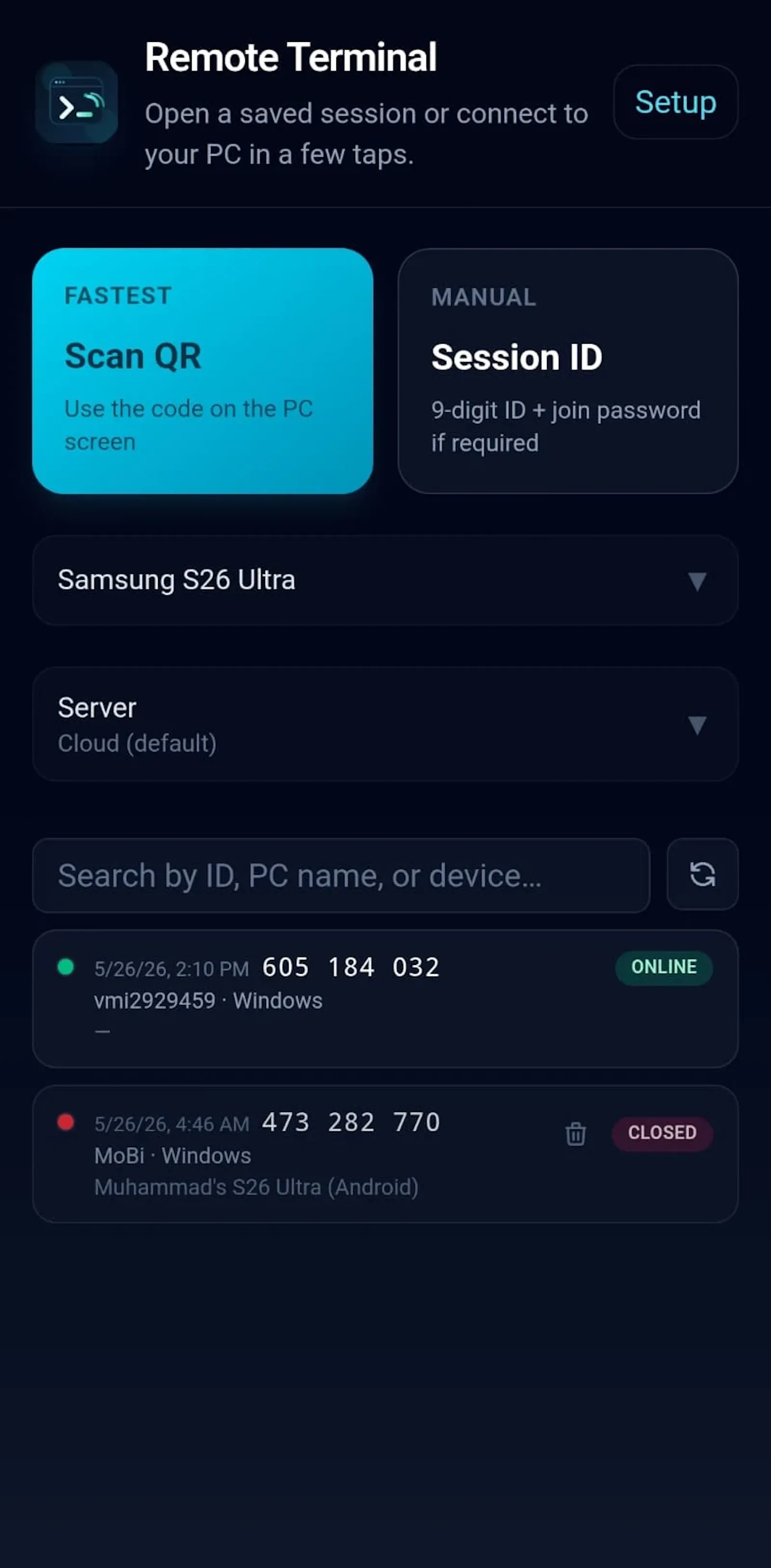 Remote Terminal screenshot 1