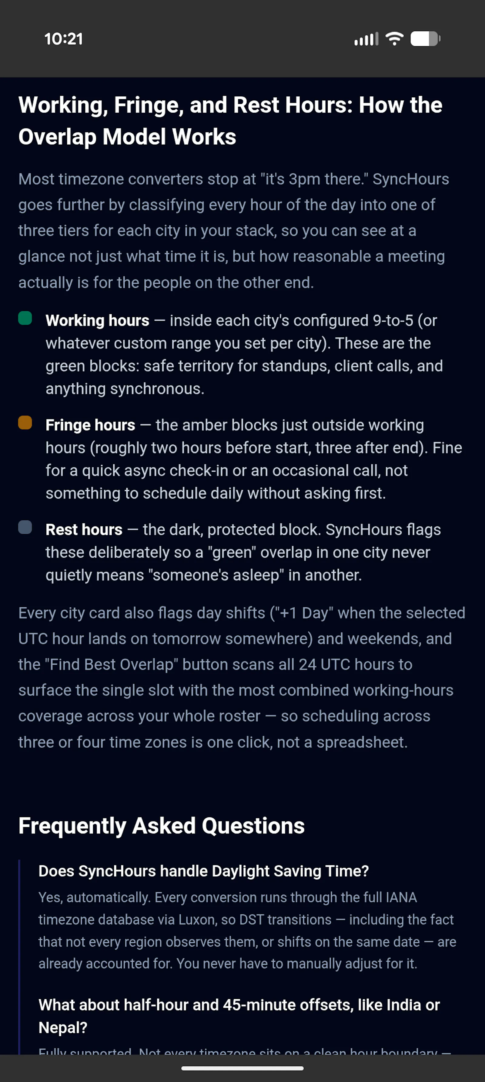 SyncHours for Android screenshot 4