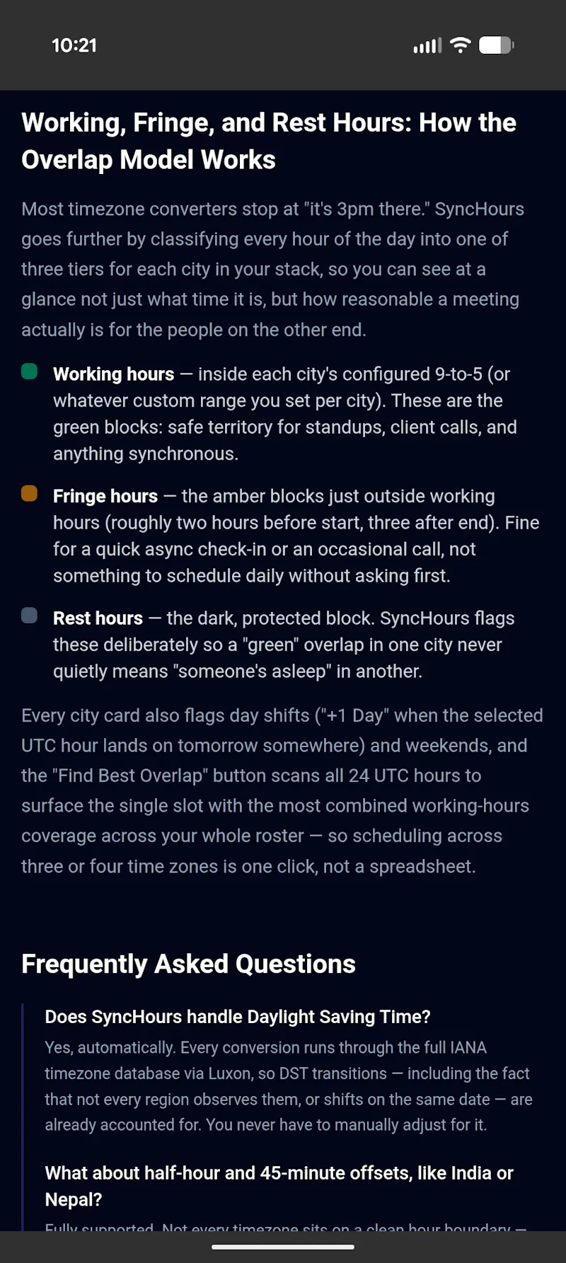SyncHours for Android screenshot 4