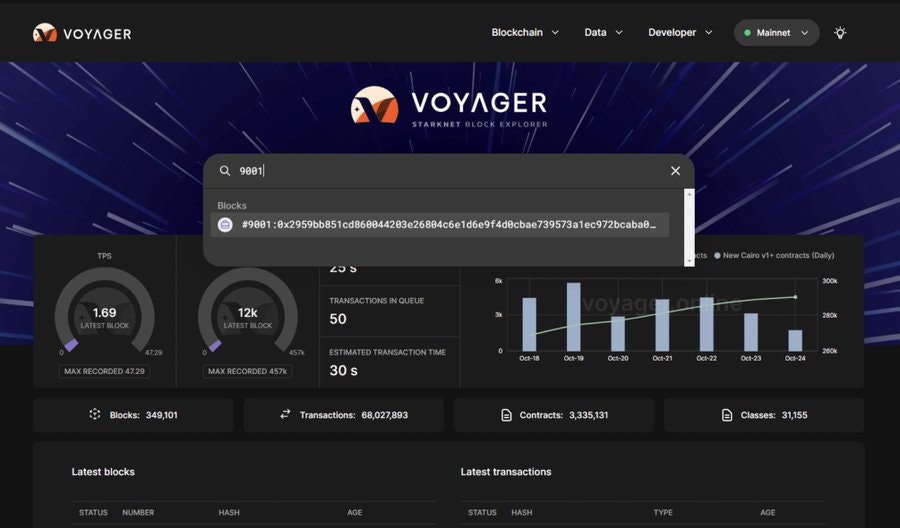 Voyager | Starknet explorer media 1