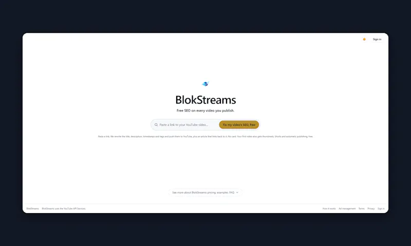 BlokStreams screenshot 2