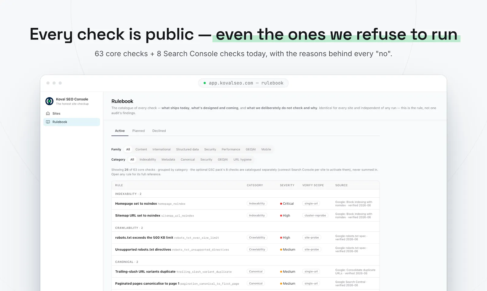 Koval SEO Console screenshot 4