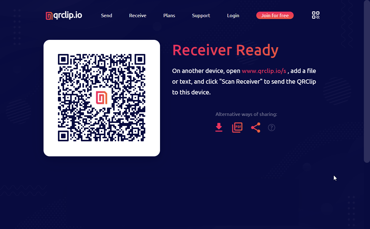 QRClip.io gallery image