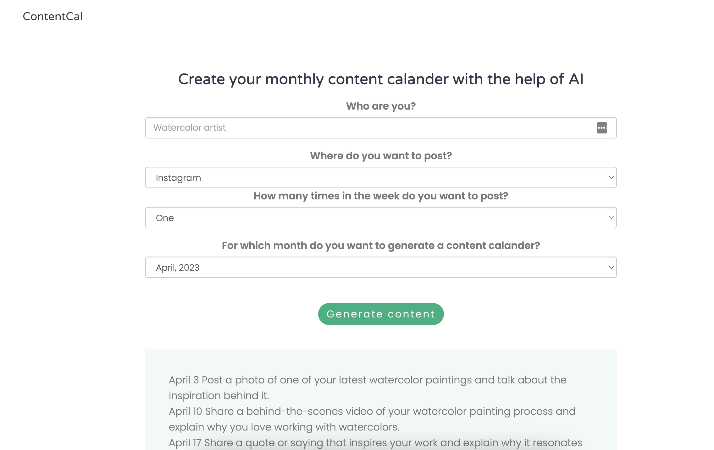 ContentCal media 1