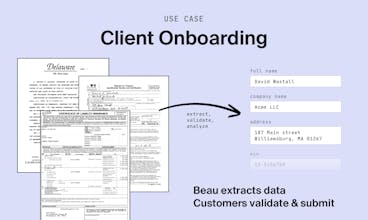 Visual representation of a digital system extracting essential details from uploaded files.