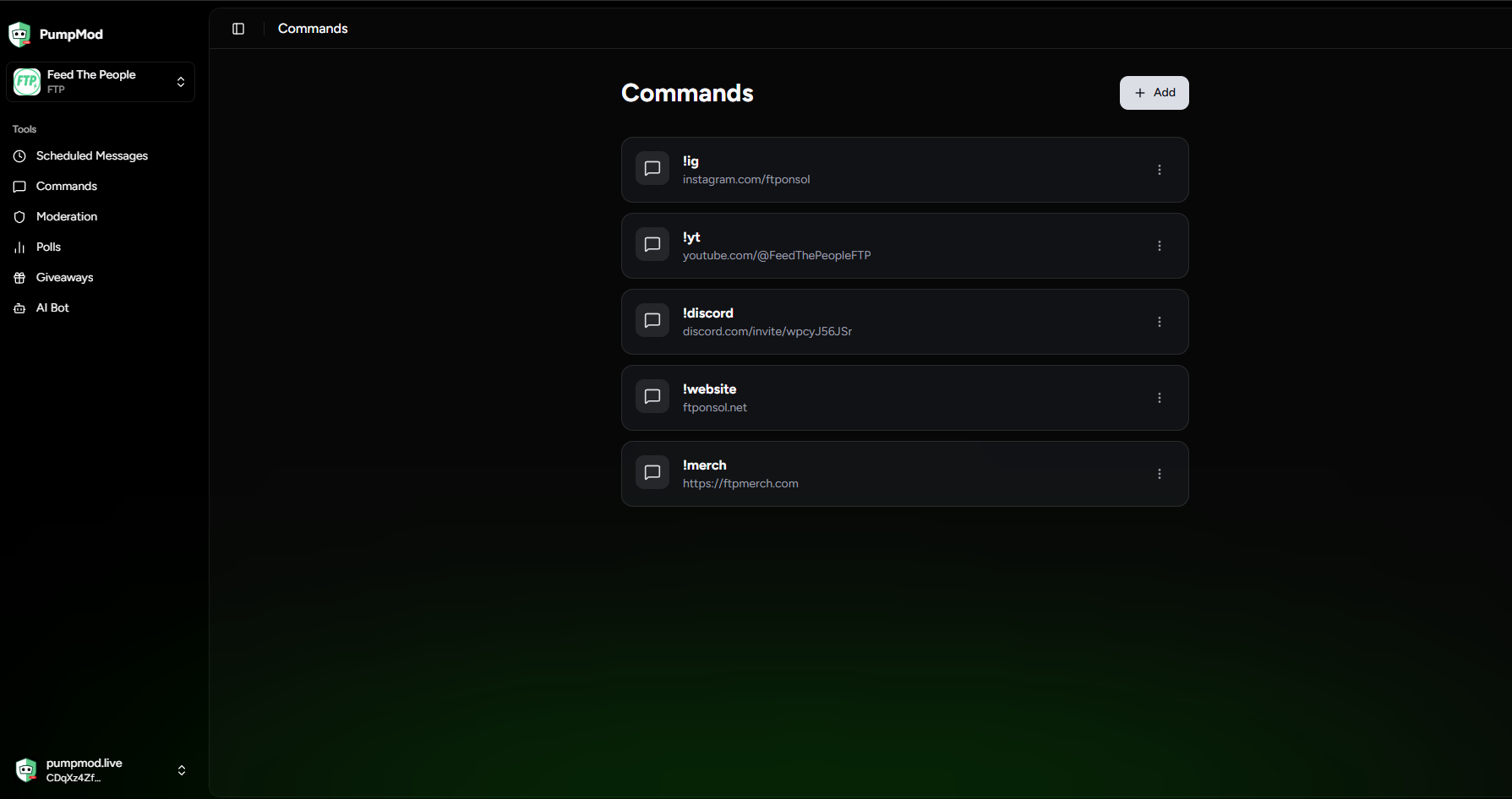 PUMPMOD - Screenshot 3 showing product features and functionality