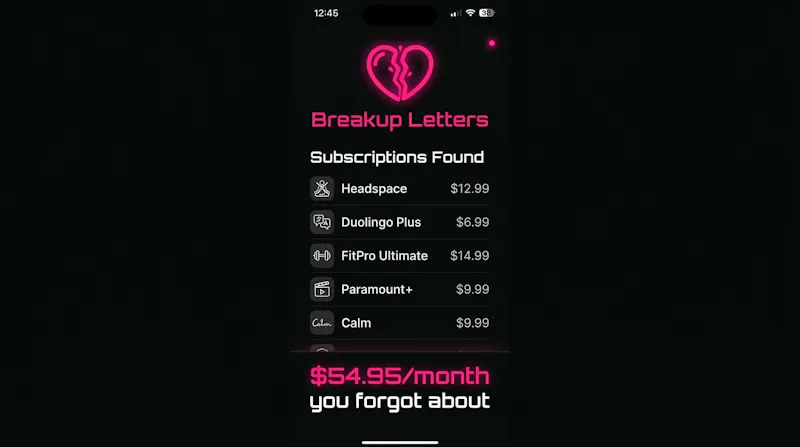 My app breaks up with my subscriptions screenshot 3