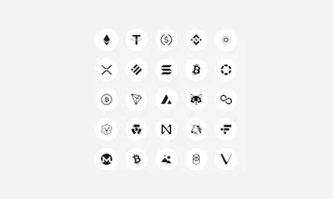 600+ Cryptocurrency icons in webfont lib gallery image