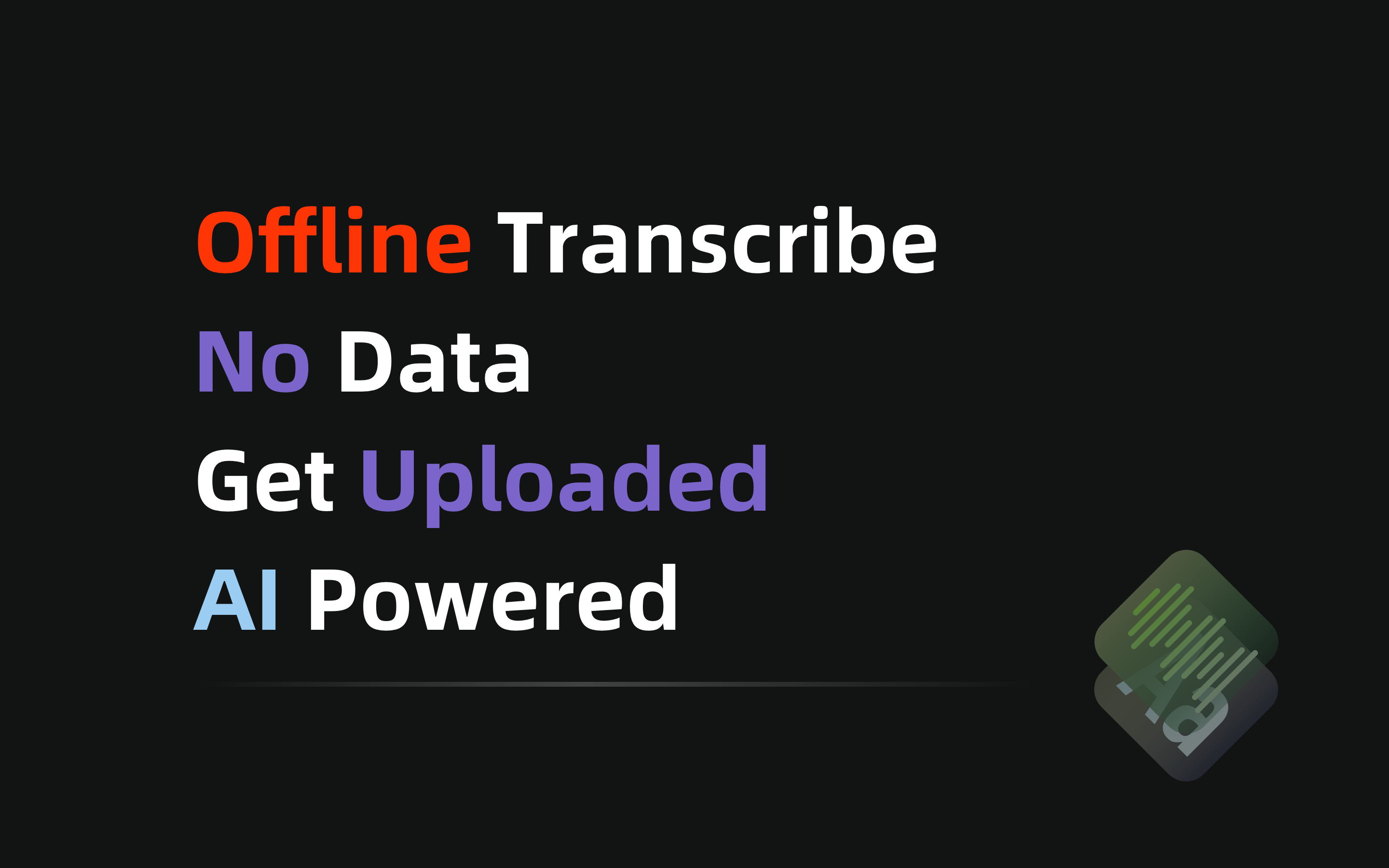 Média Vous avez transcrit - Audio hors ligne de la transcription de texte 1