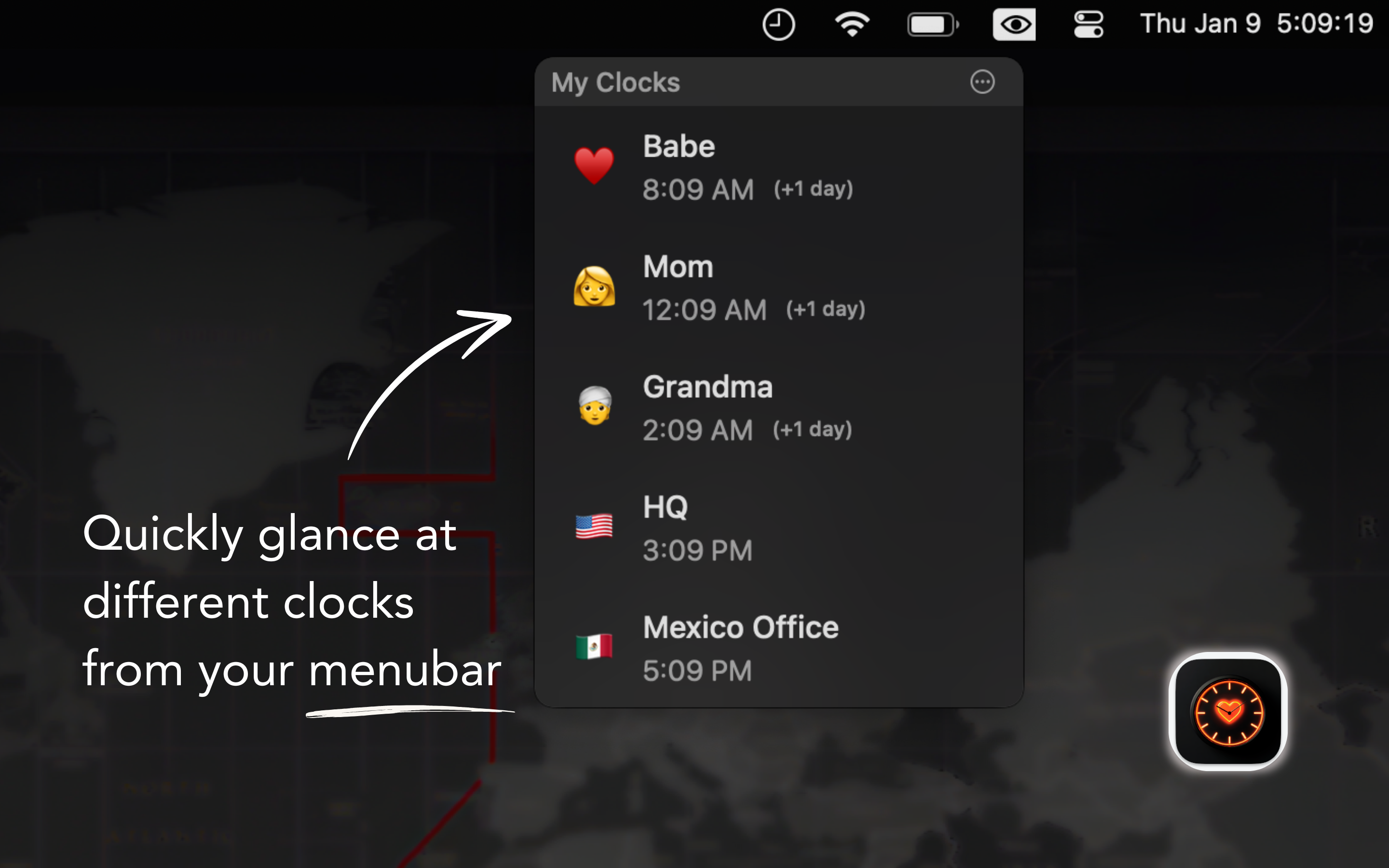 My Clocks - Screenshot 4 showing product features and functionality