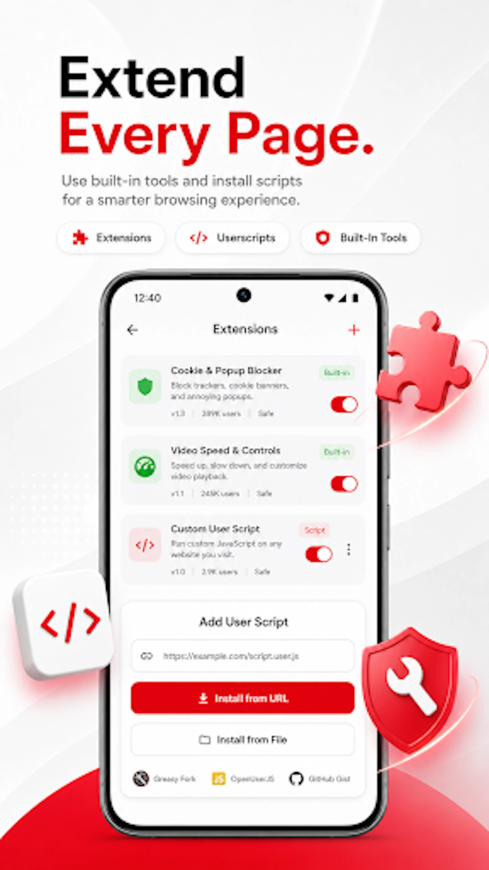A Private Browser, Downloader& music hub screenshot 6