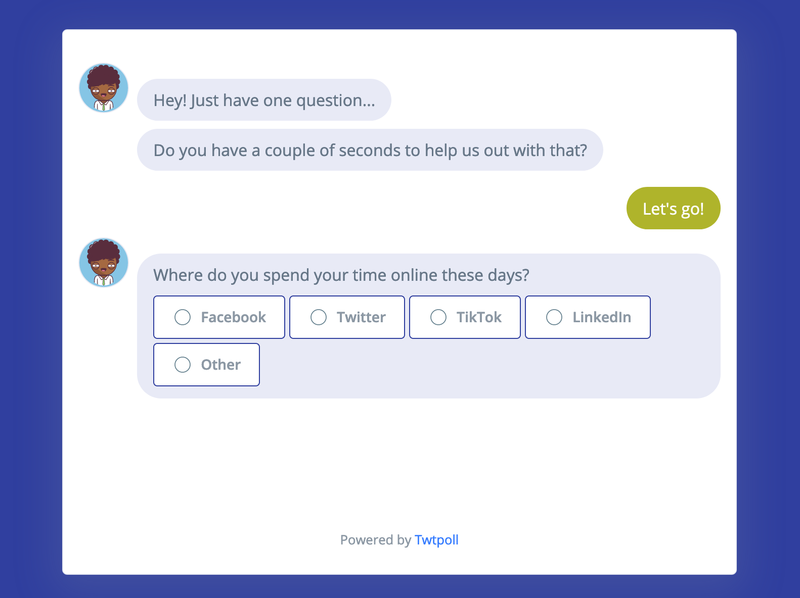 Twtpoll Polls as Chatbots gallery image