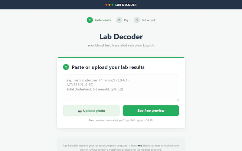Lab Decoder screenshot 3