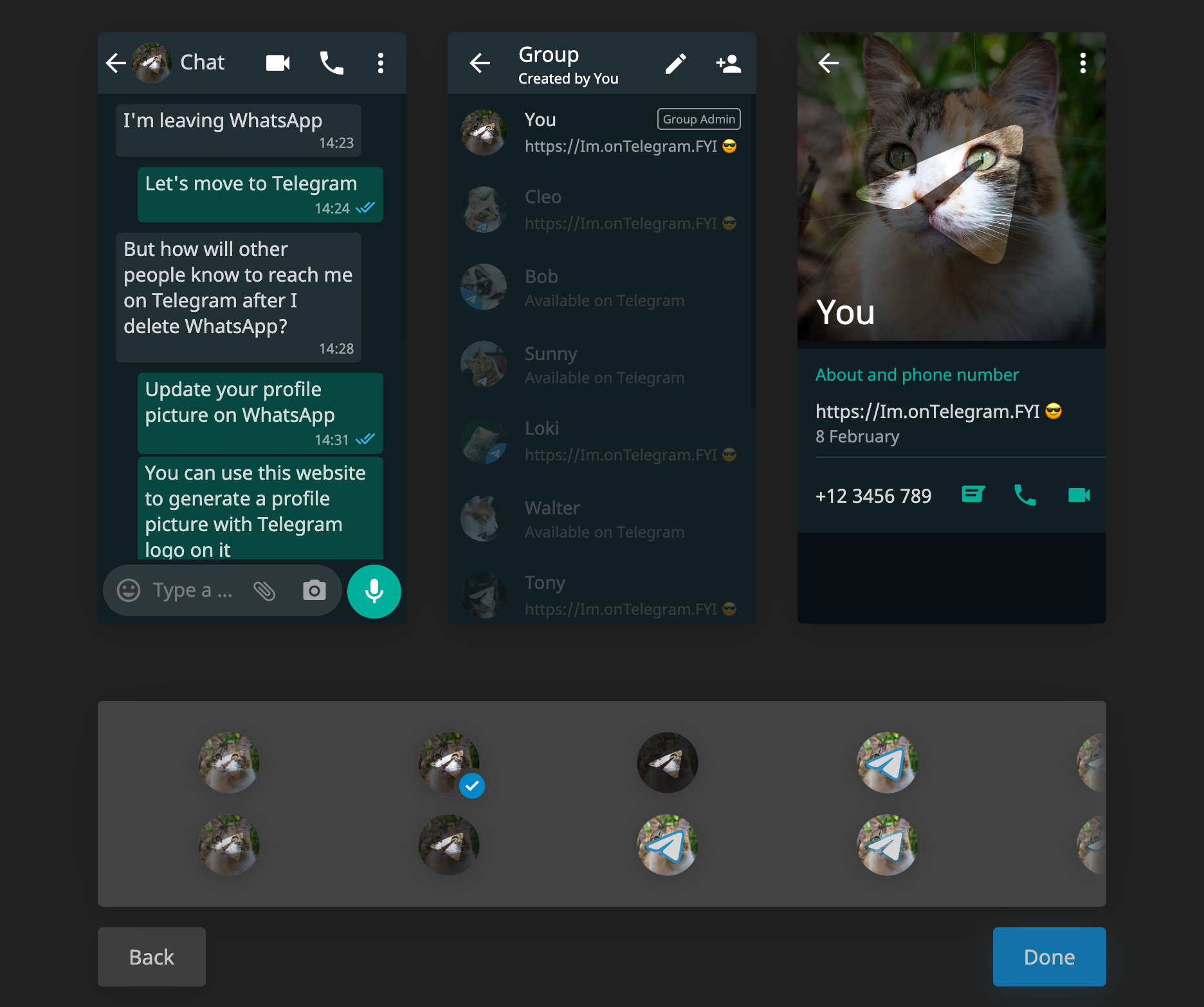 I'm on Telegram FYI gallery image