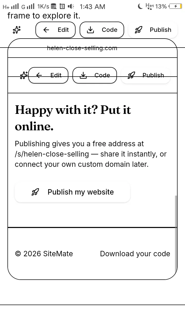 SiteMate — AI Website Builder gallery image