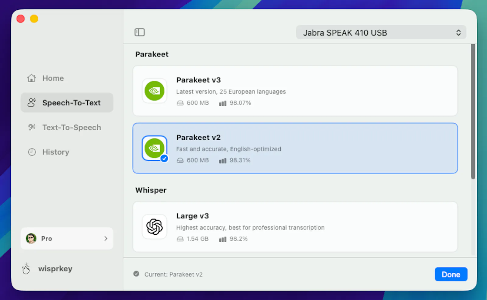 Wisprkey screenshot 3