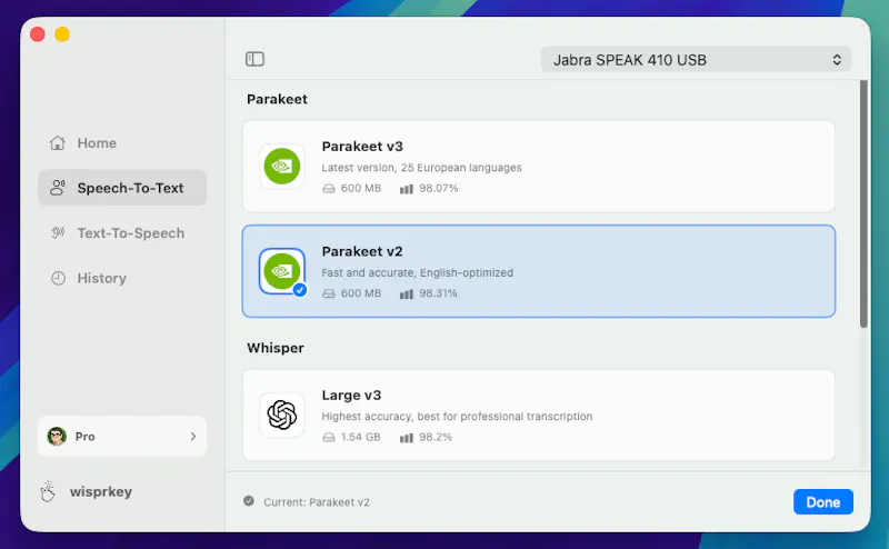 Wisprkey screenshot 3