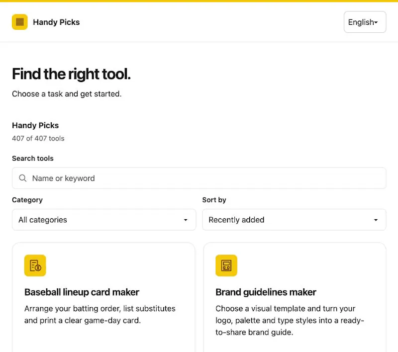 Handy Picks screenshot 2