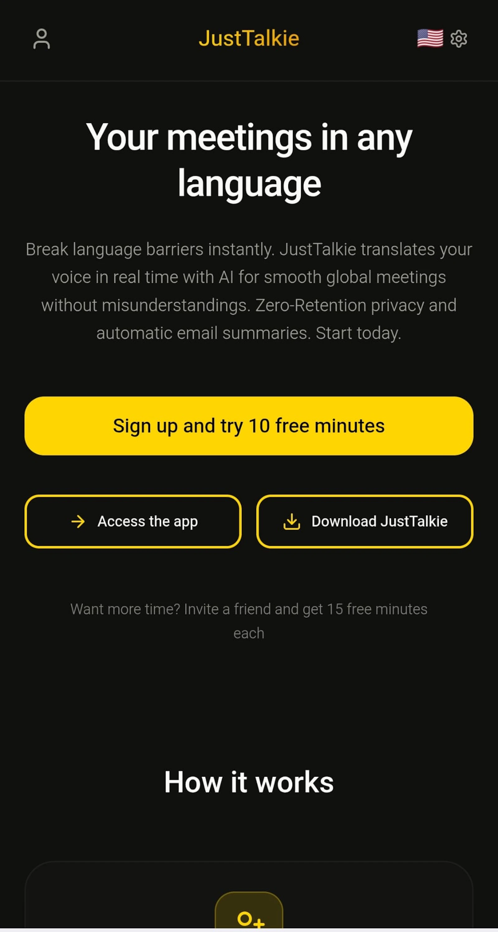 JustTalkie screenshot 1