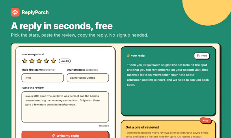 ReplyPorch screenshot 2